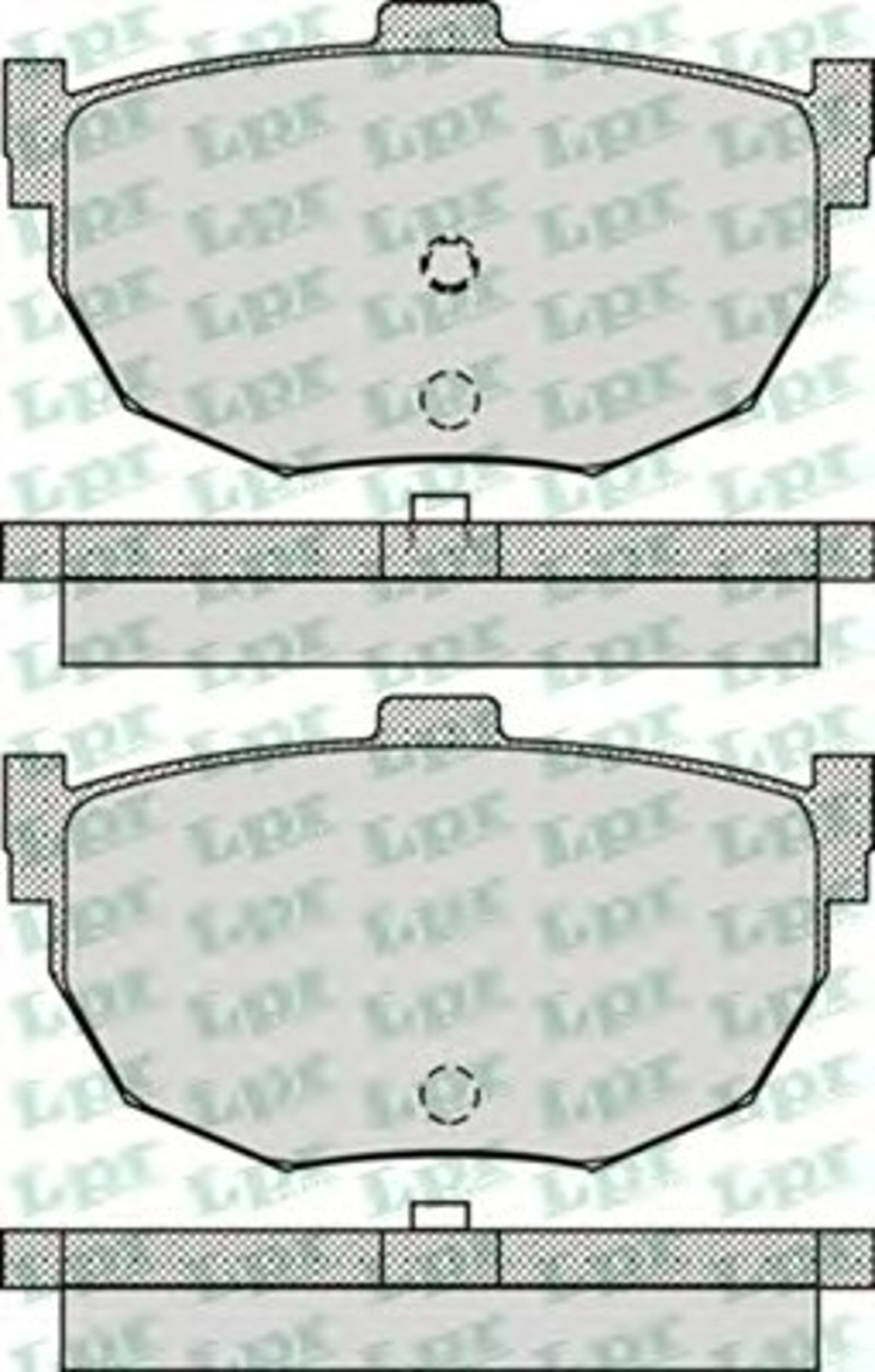 Колодки тормозные дисковые LPR 05P960