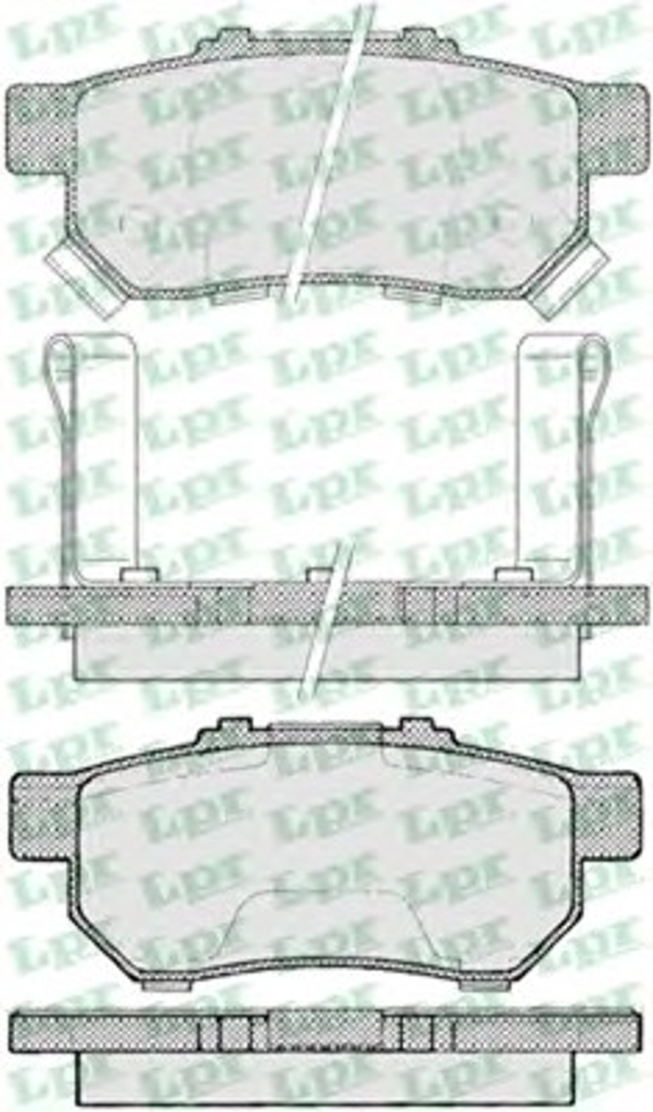 Колодки тормозные дисковые LPR 05P991