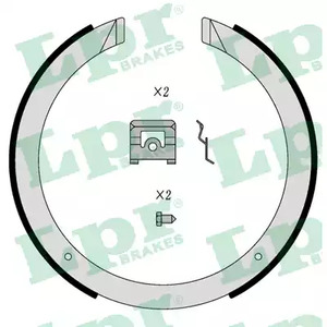 Колодки тормозные барабанные LPR 01098