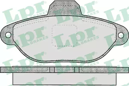 Колодки тормозные дисковые LPR 05P1191