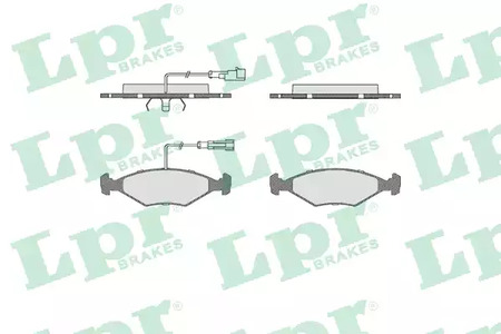 Колодки тормозные дисковые LPR 05P680