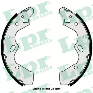 Колодки тормозные барабанные LPR 08050