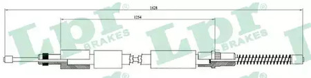 Cable parking brake LPR C0619B