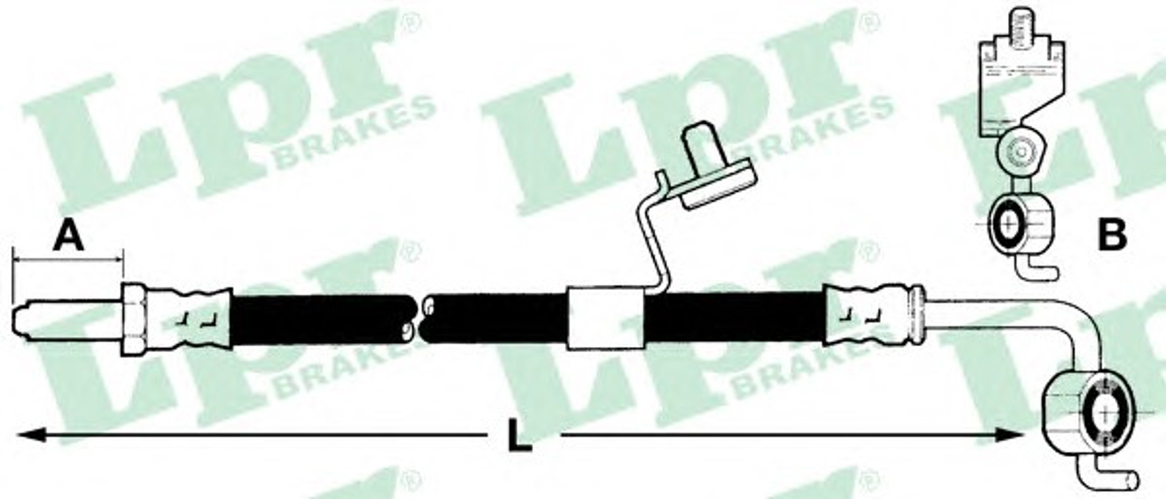Шланг тормозной LPR 6T46225