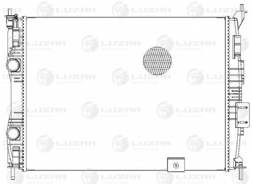 Радиатор системы охлаждения LUZAR LRC1401