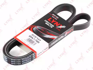 Ремень приводной поликлиновой LYNXAUTO 6PK1795