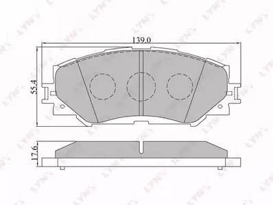 Комплект колодок для дисковых тормозов LYNXAUTO BD-7542