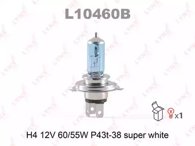 Лампа галогенная h4 60 LYNXAUTO L10460B