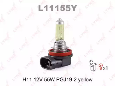 Лампа галогеновая h11 LYNXAUTO L11155Y
