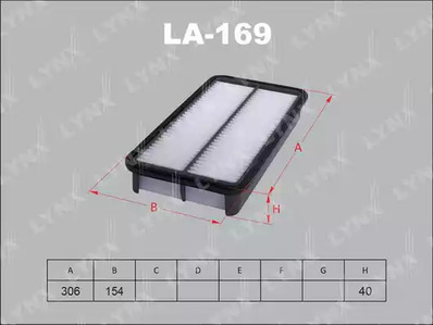 Воздушный фильтр LYNXAUTO LA-169