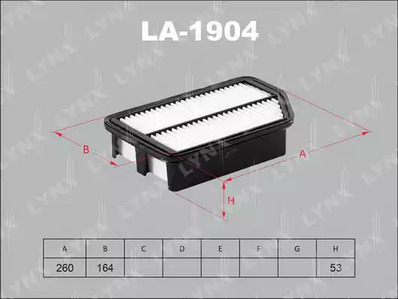 Воздушный фильтр LYNXAUTO LA-1904