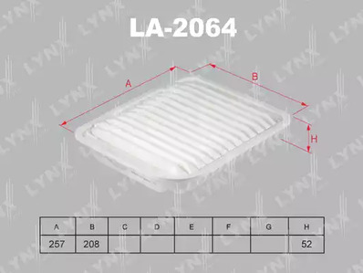 Фильтр воздушный LYNXAUTO LA-2064