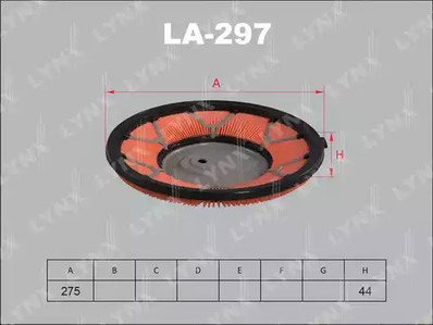 Воздушный фильтр LYNXAUTO LA-297