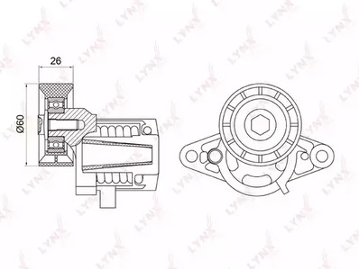 Натяжитель ремня клиновой зубча