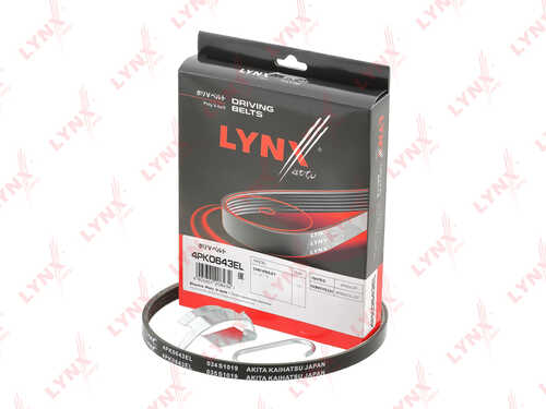 Ремень поликлиновой эластичный LYNXAUTO 4PK0643EL