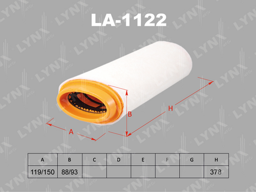 Воздушный фильтр LYNXAUTO LA-1122