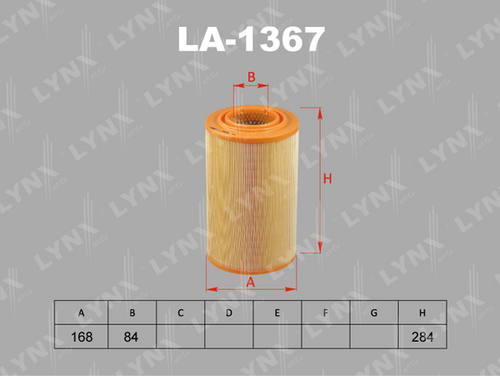 Воздушный фильтр LYNXAUTO LA-1367
