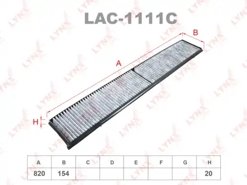Салонный фильтр LYNXAUTO LAC-1111C
