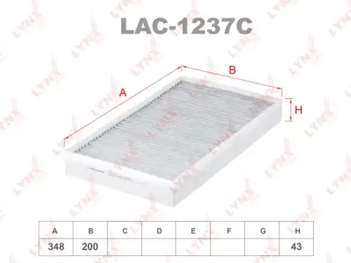 Салонный фильтр LYNXAUTO LAC-1237C