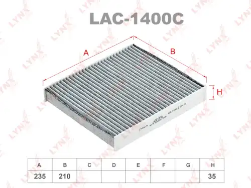 Салонный фильтр LYNXAUTO LAC-1400