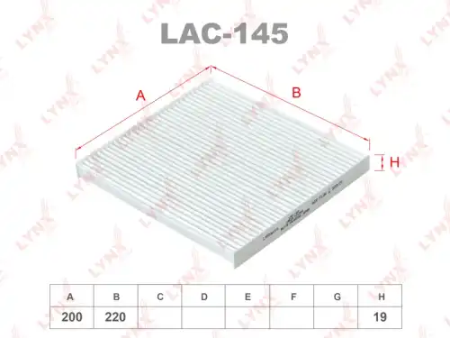 Салонный фильтр LYNXAUTO LAC-145