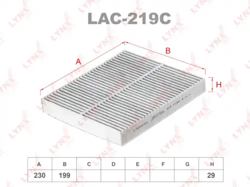 Салонный фильтр LYNXAUTO LAC-219C