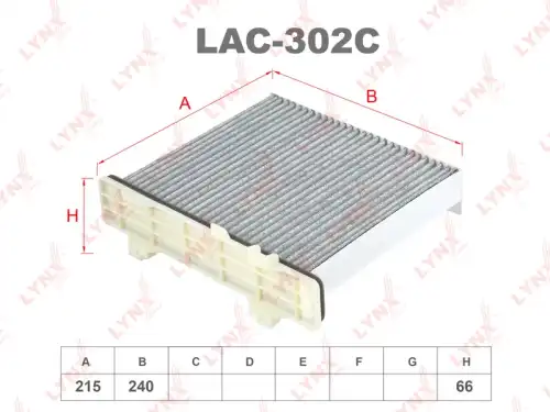 Салонный фильтр LYNXAUTO LAC-302C