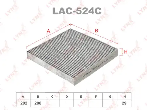 Салонный фильтр LYNXAUTO LAC-524