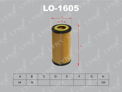 Масляный фильтр LYNXAUTO LO-1605