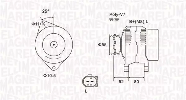 Генератор MAGNETI MARELLI 063731837010