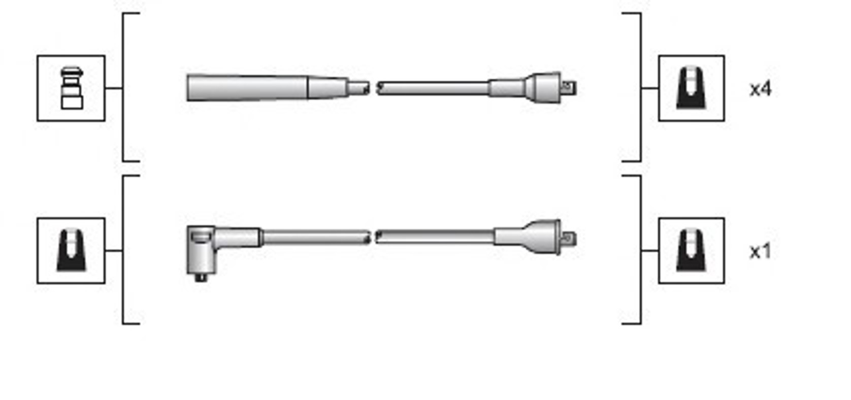 Комплект проводов зажигания MAGNETI MARELLI 941318111116