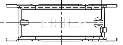 001 fl 10328 000 вкладыш коренной упорный пара MAHLE/KNECHT 001 FL 10328 000
