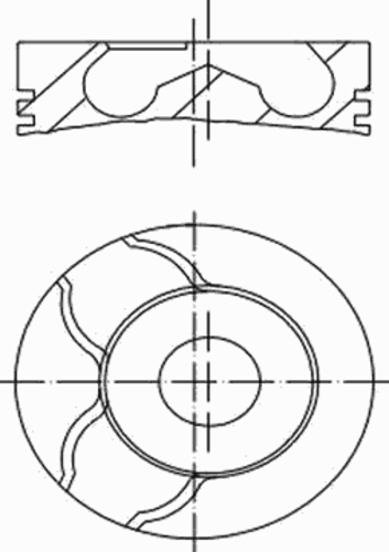 Поршень двс MAHLE/KNECHT 0215802