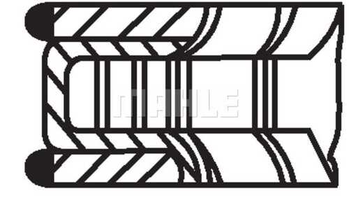 Кольца поршневые MAHLE/KNECHT 028RS001310V0