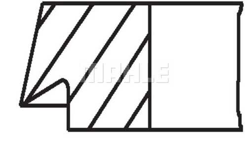 Кольца поршневые MAHLE/KNECHT 029 48 N0