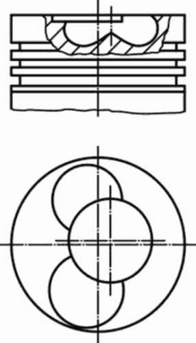 Поршень двс MAHLE/KNECHT 030 40 02