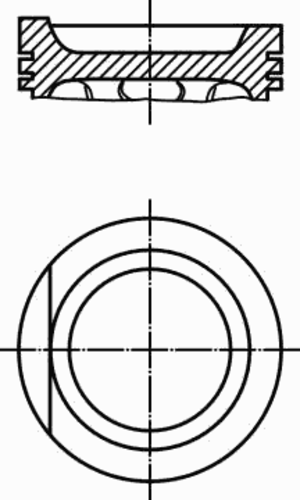 Поршень двс MAHLE/KNECHT 0347800