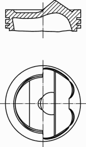 Поршень двс MAHLE/KNECHT 038 54 00