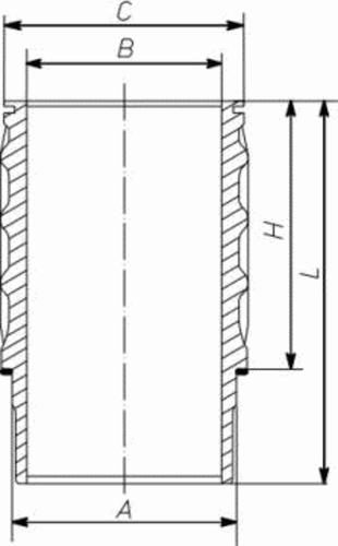 Гильза цилиндра MAHLE/KNECHT 061 WN 17 01