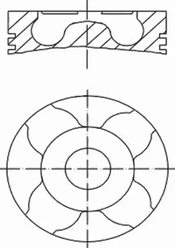 229 14 00 поршень d128 r6 MAHLE/KNECHT 229 14 00