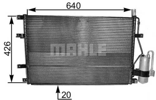Радиатор кондиционера MAHLE/KNECHT AC227000S