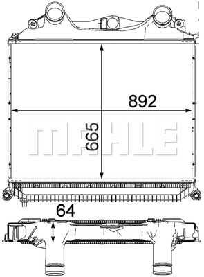 Интеркулер MAHLE/KNECHT CI 121 000P