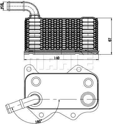 Радиатор масляный MAHLE/KNECHT CLC174000S