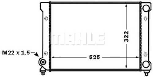 Радиатор системы охлаждения MAHLE/KNECHT CR1532000S