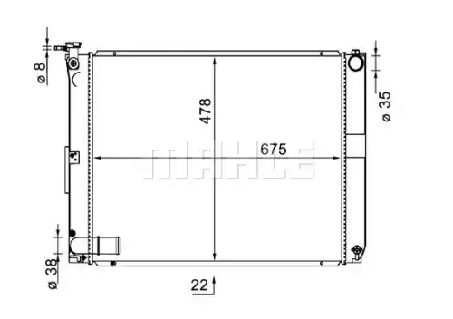 Радиатор MAHLE/KNECHT CR1578000S