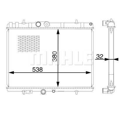 Радиатор охлаждения MAHLE/KNECHT CR1600000S