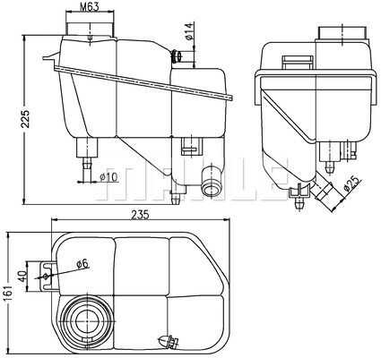 Расширительный бачок MAHLE/KNECHT CRT202000S