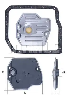 Фильтр акпп (в комплекте) MAHLE/KNECHT HX245D