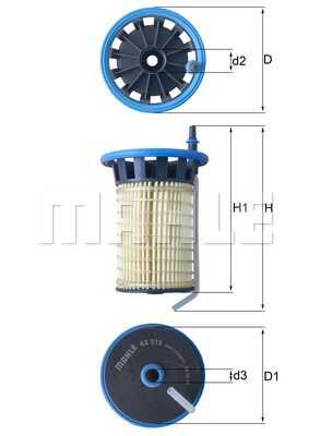 Фильтр топливный MAHLE/KNECHT KX515
