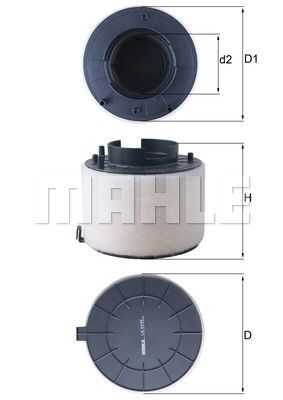 Фильтр воздушный MAHLE/KNECHT LX4249